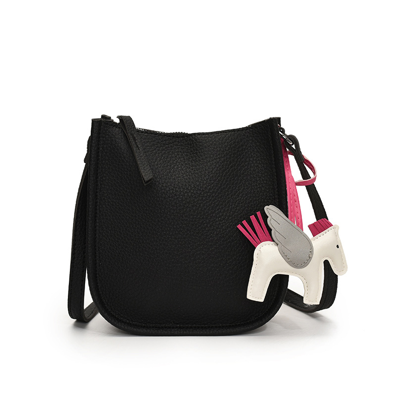 Hanfeng bolso de cuero suave para mujeres 2026 verano nuevo mini bolso de hombro bolso de viaje diario bolso