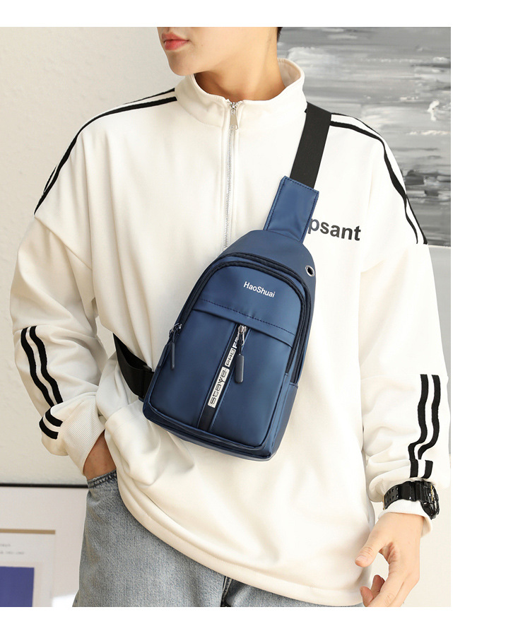 Wholesale New Men's Chest Bag Shoulder Bag Fashion Business Outdoor Men's Bag Large Capacity Casual Small Backpack display picture 15