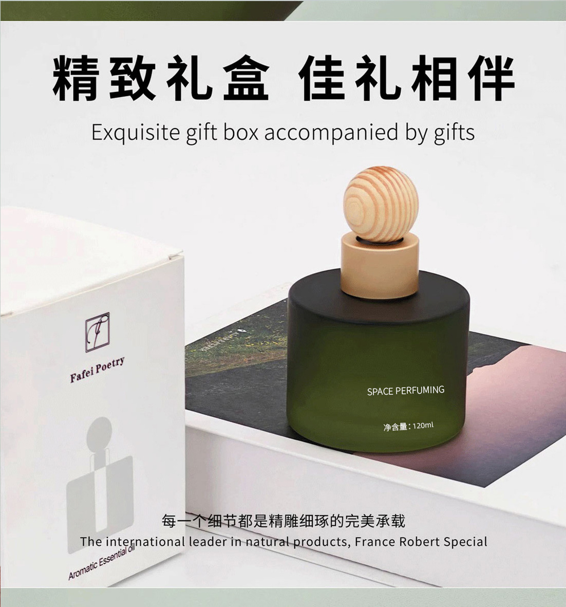 Small Round Bottle Car Aromatherapy Car Perfume Long-Lasting Light Fragrance to Remove Odor and Smell Good and Not Pungent Car Indoor Fragrance