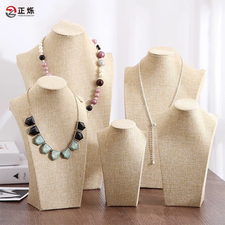 Necklace, stand, mannequin head, accessory, high-quality style