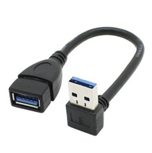 全纯铜屏蔽上下左右弯头USB3.0高快速AM-AF公母延长数据5GB短线