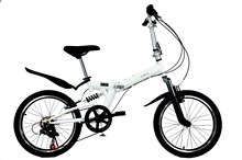 折叠自行车 汽车logo双折叠便携儿童成人减震变速山地公路单车