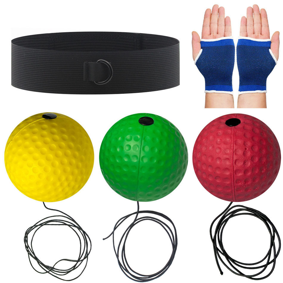 Bola de reacción de boxeo montada en la cabeza Descompresión Bola de fuga Bola de velocidad mágica Entrenamiento para adultos y niños Fitness Entretenimiento Inicio