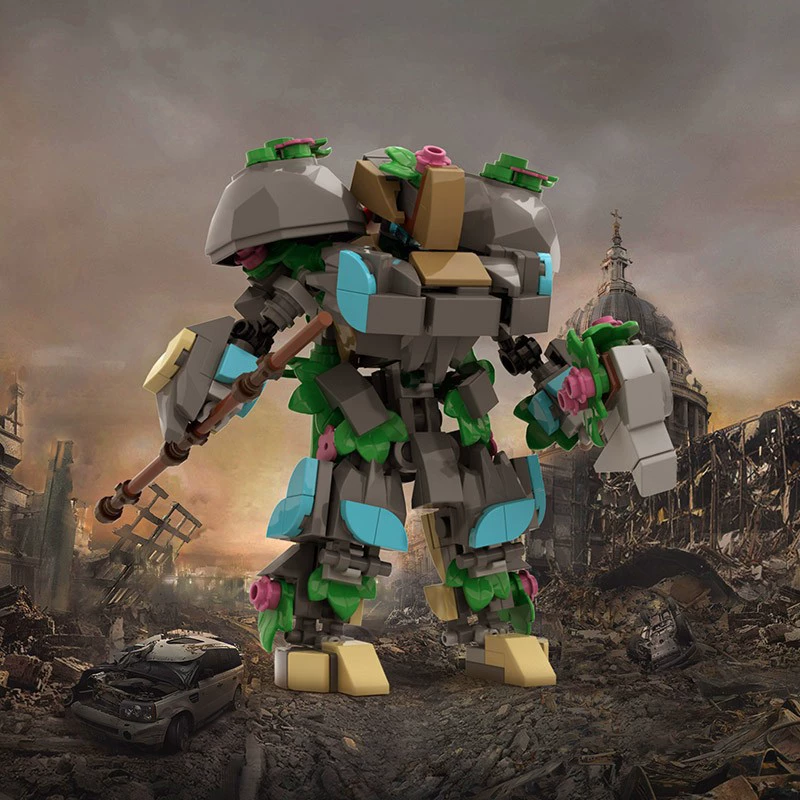 Конструкторы MOC совместимы с Lego Creative Forest Guardian Robotic Puzzle Creative Series External Skeletal Mecha