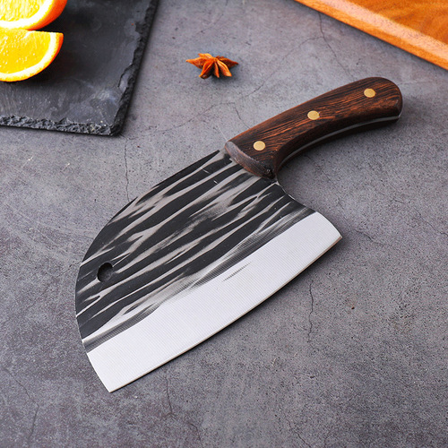 Fish Head Knife Hot Selling Hotel Kitchen Household Stainless Steel Hand Forged Sharp Bone Cutting Knife Bone Splitting Knife