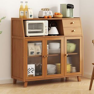 Sideboard Storage Cabinet Simple Integrated Wall-Mounted Household Narrow Cabinet Kitchen Non-Solid Wood Living Room Storage Small Kitchen Cabinet
