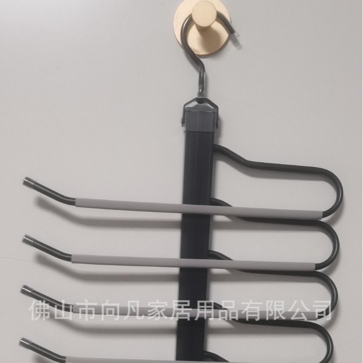 Perchero mágico para pantalones de 9 capas con tubo antideslizante, perchero antideslizante para pantalones de almacenamiento de 6 capas totalmente de aluminio, perchero, suministro transfronterizo