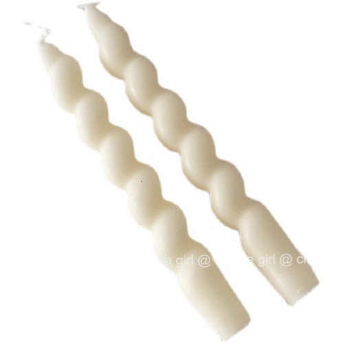 P616 wholesale ins style French twisted spiral candle twist thread aromatherapy candle atmosphere desktop decoration
