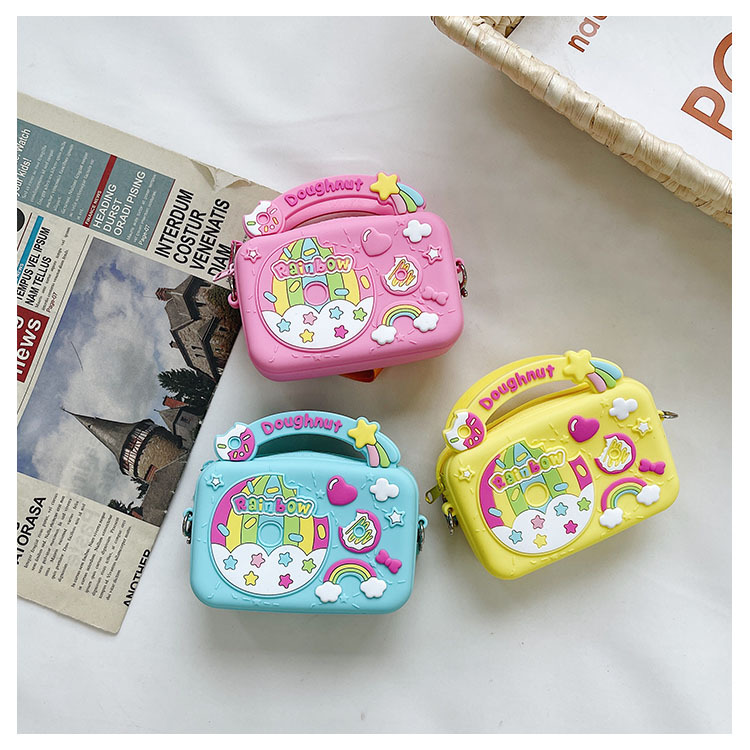 Candy Color Childrens Bags 2021 Summer New Shoulder Bag Cute Fashionable Baby Crossbody Bag Boys and Girls Silicone Bagpicture39