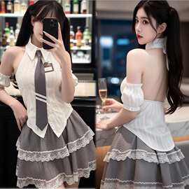 qqny角色扮演情趣套装情性趣内衣高端女生情性趣衣服女仆装情趣服