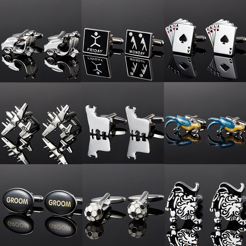 French Cufflinks Men's Cuff Buttons Shirt Cuff Studs Unisex Shirt Cufflinks Suit Cufflinks