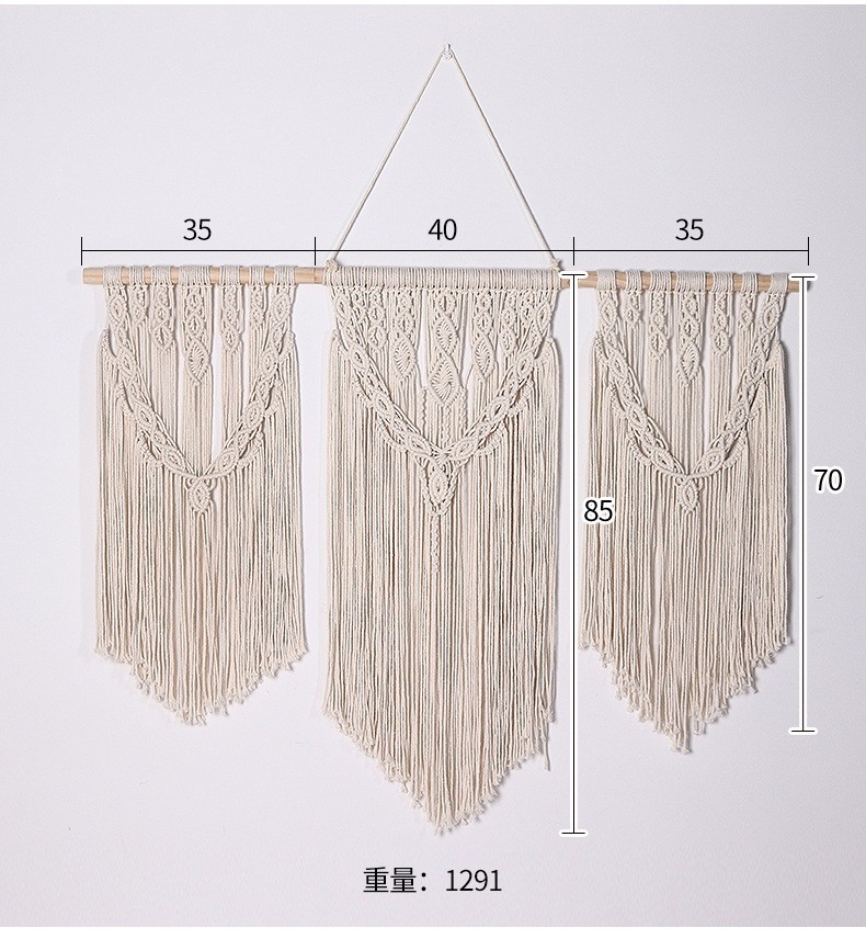 Amazon's New Bohemian Tapestry Simple Decoration Hand-woven Tapestry Curtain Partition Detachable