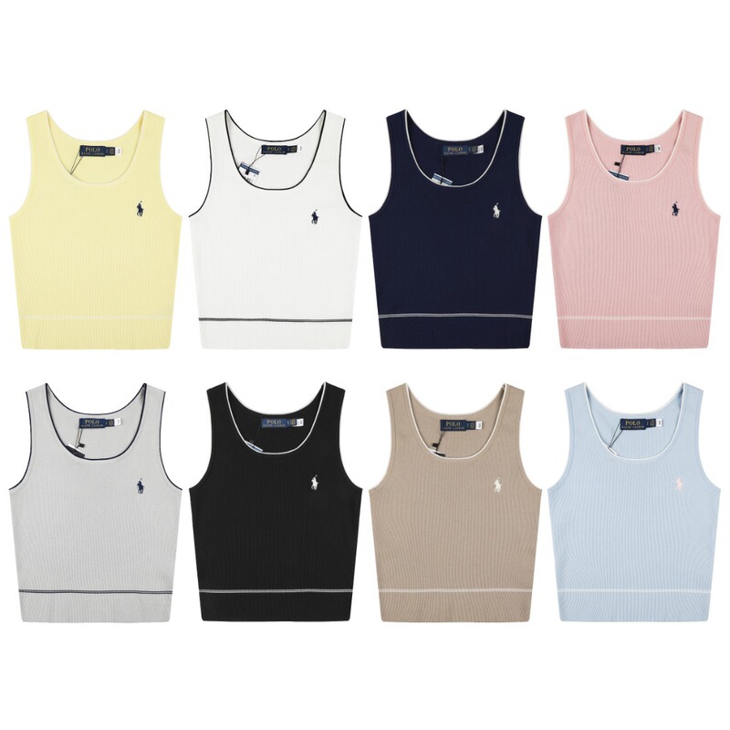 Scan the Qr Code to Order In-Stock Classic Ralph Lauren Pony Embroidered Slim-Fit Women's Summer Knit Vest, Available for Dropshipping Scan the Qr Code to Order In-Stock Classic Ralph Lauren Pony Embroidered Slim-Fit Women's Summer Knit Vest, Available for Dropshipping