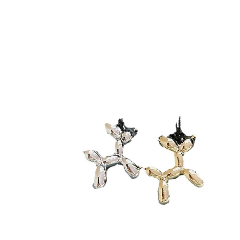 Nuevo producto Metal viento globo perrito colgante collar diseño personalizado sentido cadena de clavícula moda y2k joyería de estilo hip-hop