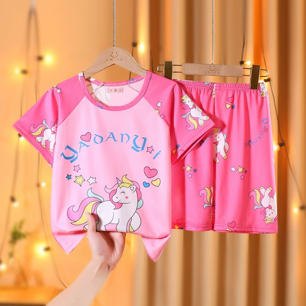 S dual short set-pink pony