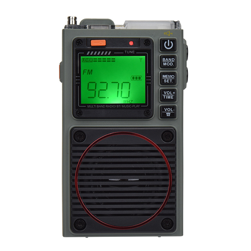 Radio Portátil de Banda Completa HRD-787 de ABS con Bluetooth y Visualización Digital