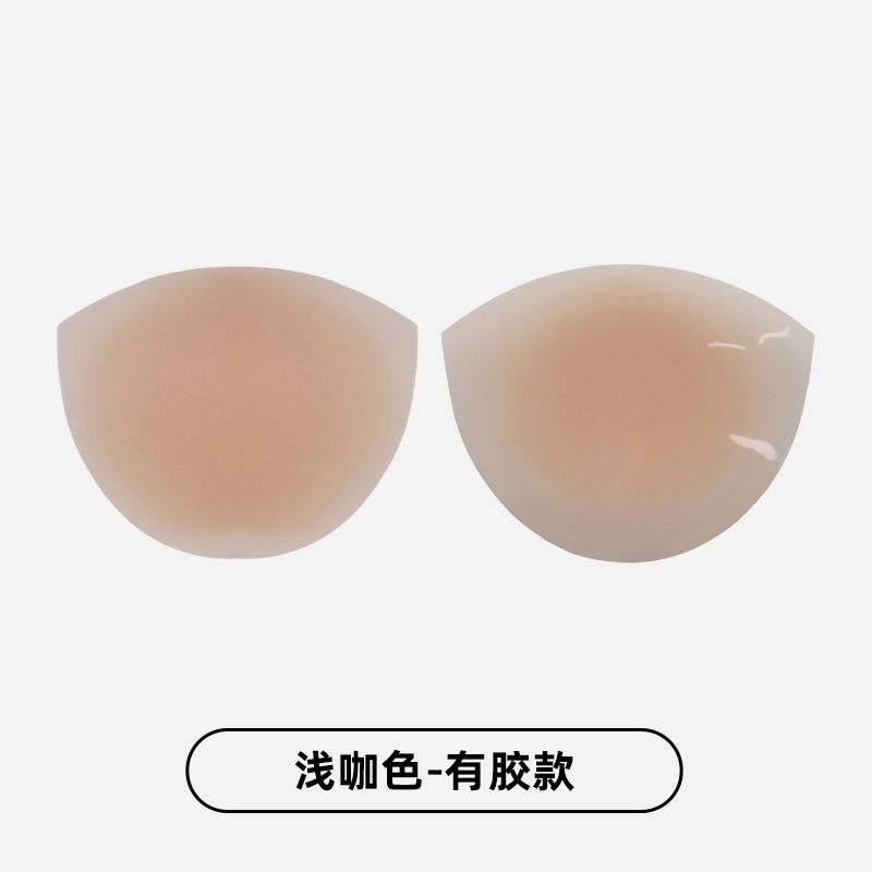 女性用ビキニ胸パッチ、膨らみ防止、目に見えない、深い V ローネックスリング、再利用可能な夏用の薄いシリコン半円形胸パッチ|undefined
