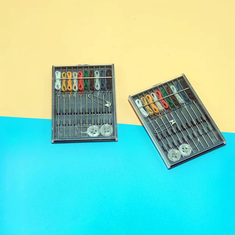 Mini Sewing Kit Disposable Sewing Hotel Consumables Sewing Tool Set Convenient Travel Sewing Box Hand Sewing