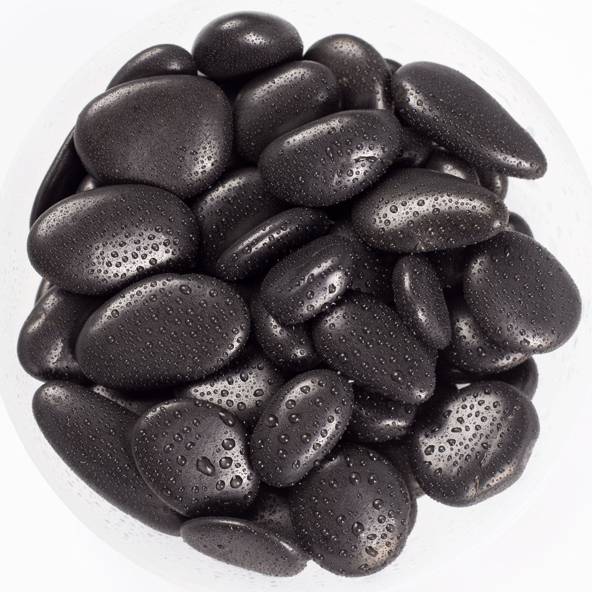 黑色溪石天然河卵石广东厂家水景铺设生态溪流造景民宿庭院设计