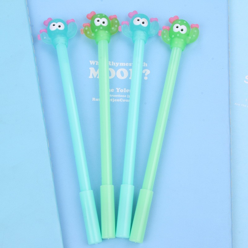 녹색 선인장 젤 펜