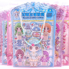 新しいスーパーの女の子の着せ替えのタイプの単層の凹凸のPVCのかわいいペンダントの泡はネックレスの装飾をくわえます。