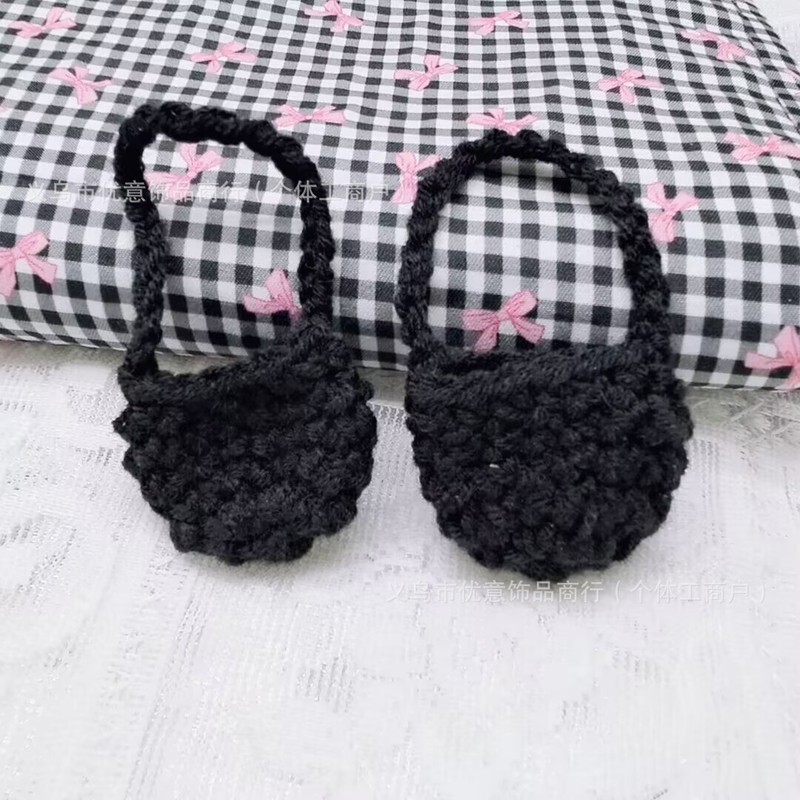 手作り毛糸編みDIYバッグbluetoothイヤホンバッグ服装補助アクセサリーミニ毛糸編み小包|undefined