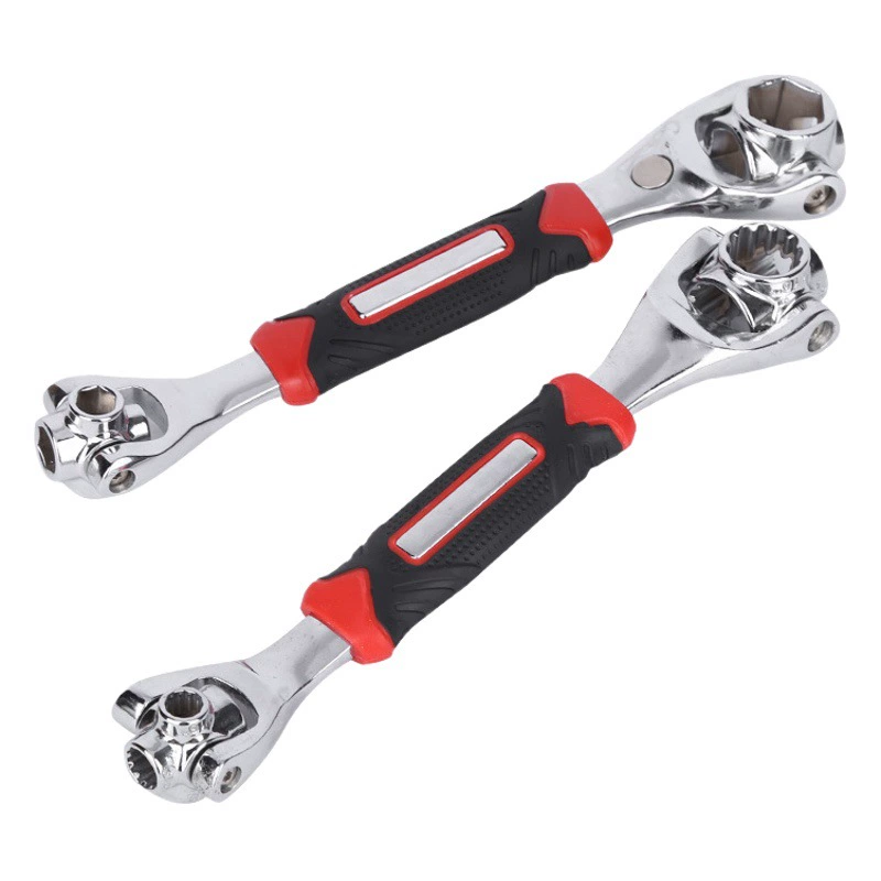 Оптовая Продажа с фабрики многофункциональный универсальный гаечный ключ 52 в одном торцевой ключ восемь в одном Гаечный ключ с несколькими головками, вращающийся на 360 градусов