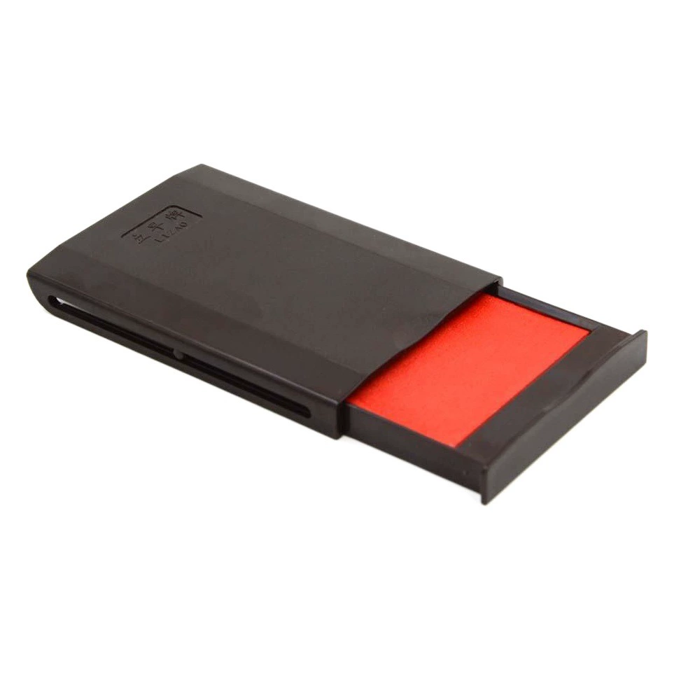 Специальный чернильный блок для металлических штампов, красный блок с чернилами из киновари, влагостойкий и не выцветающий, канцелярские товары для финансовых учреждений, от производителя