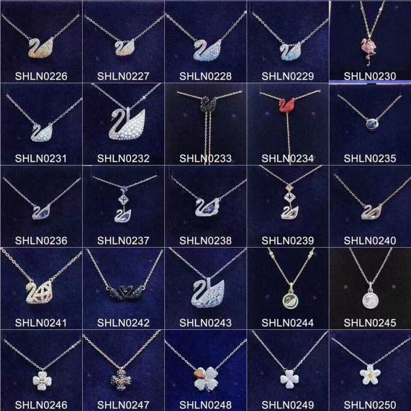 Swarovski, swan, necklace, agile chain for key bag  for water