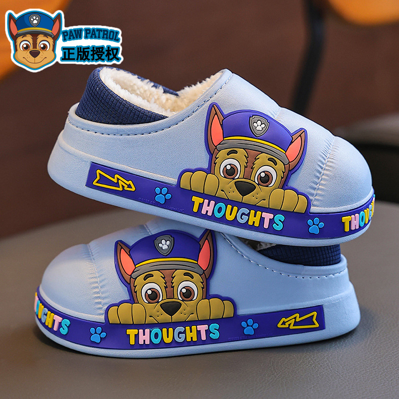 Paquetes de invierno para niños, zapatos de tacones de algodón para niños, niñas y niñas, zapatillas de algodón para niños calientes y impermeables.