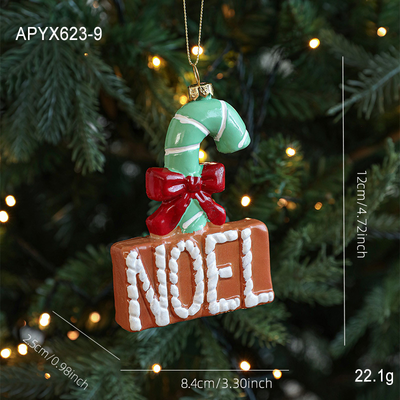 Nuevo pan de jengibre de plástico colgante hombre colgante colgante árbol de Navidad decoración colgante artículos de decoración atmósfera artículos de diseño en stock