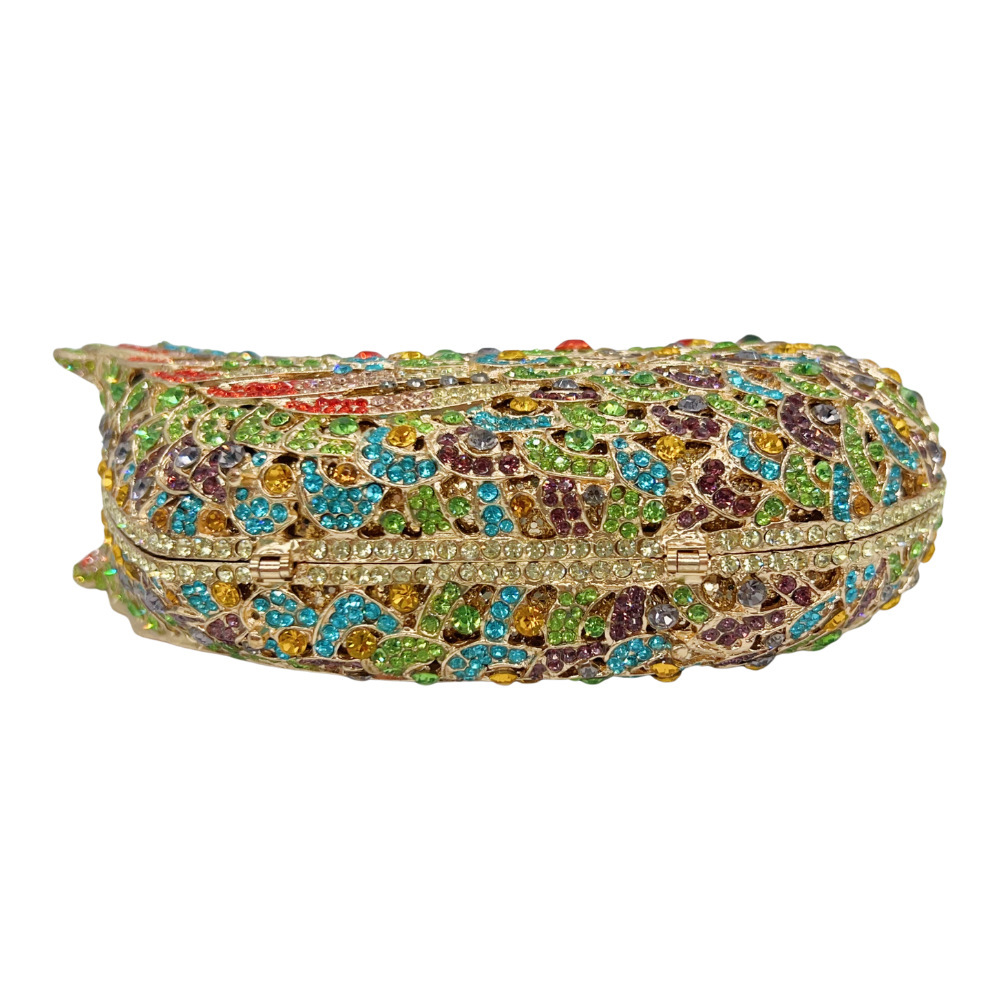 Bolsa de embrague, bolsas de cena de diamantes, bolsas de fiesta, bolsas de mano, bolsas de mujer, ornamentos para el hogar de pájaros