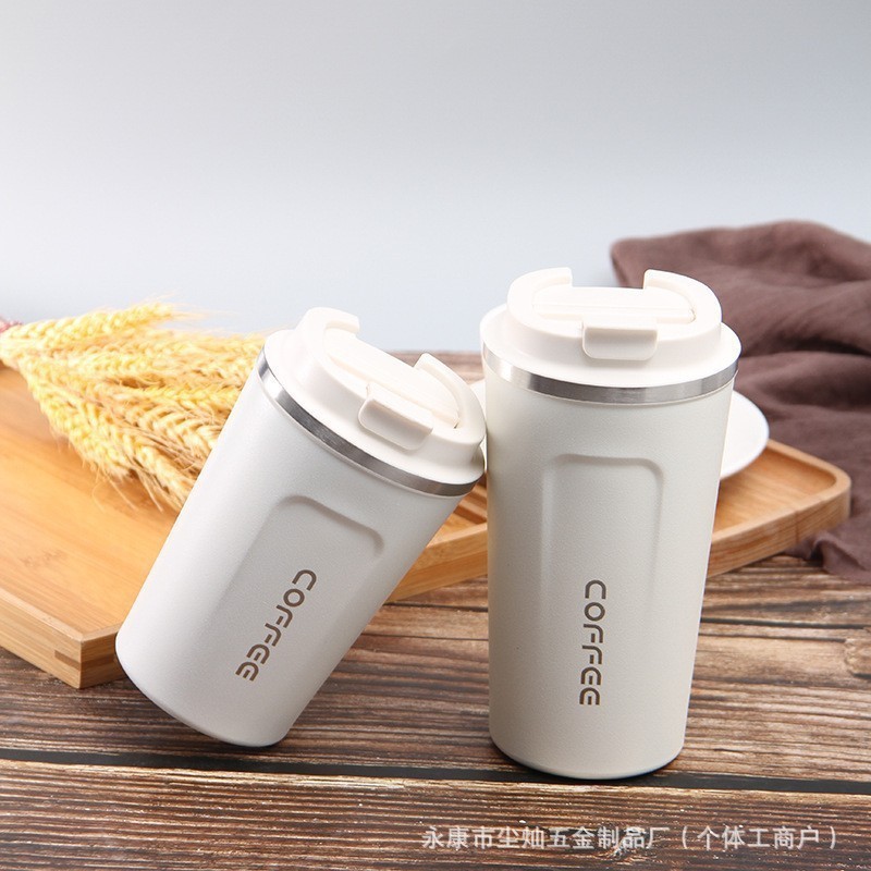 Taza de café de tercera generación Taza termo de acero inoxidable 304 Taza de agua potable directa de negocios Taza portátil para automóvil Regalo al por mayor