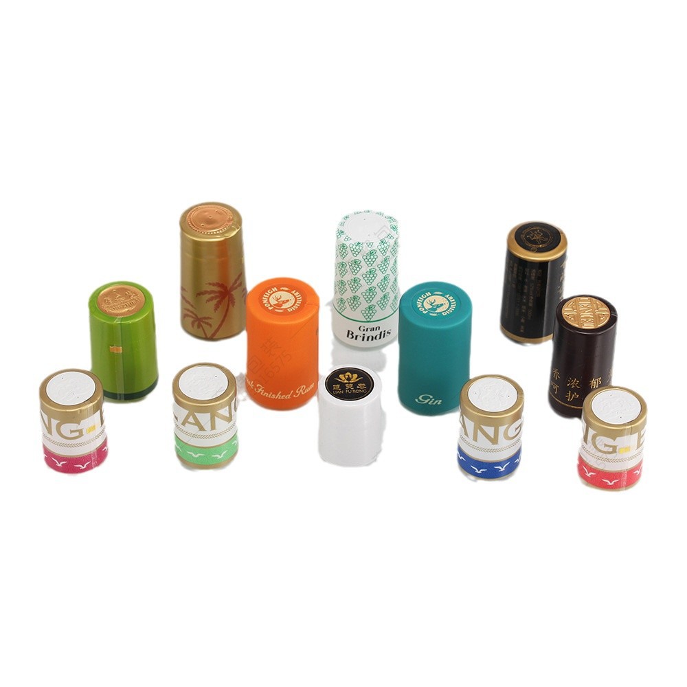 厂家批发饮料瓶哑光热收缩胶套白酒瓶封口收缩膜调味瓶PVC胶帽