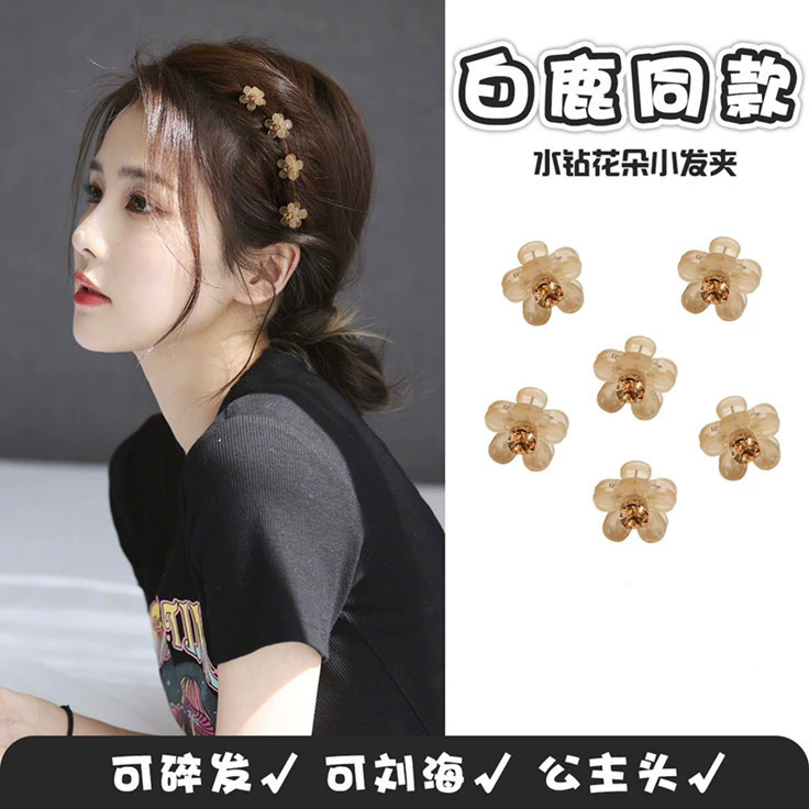 Заколка для волос принцессы женская боковая Передняя заколка для конечностей маленький зажим для волос аксессуары для волос Маленький зажим для волос аксессуары для волос маленькая и изысканная заколка для волос