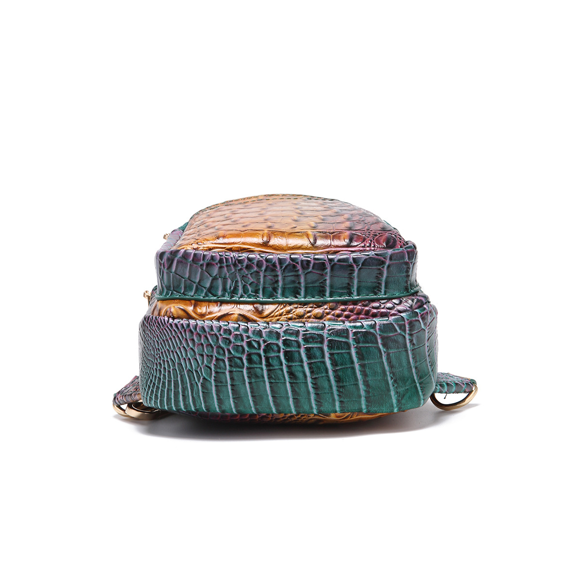 Retro Women's Chest Bag With Crocodile Pattern And Wide Strap_voghion.com