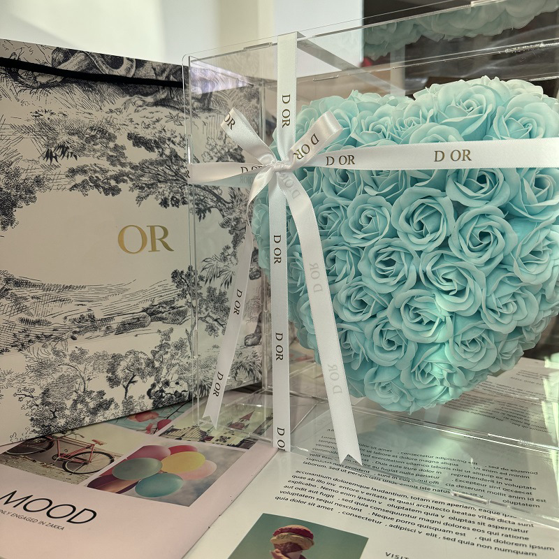 30*30cm 아이스블루(완제품) [완제품] [선물가방] 열어서 돈을 넣을 수 있습니다