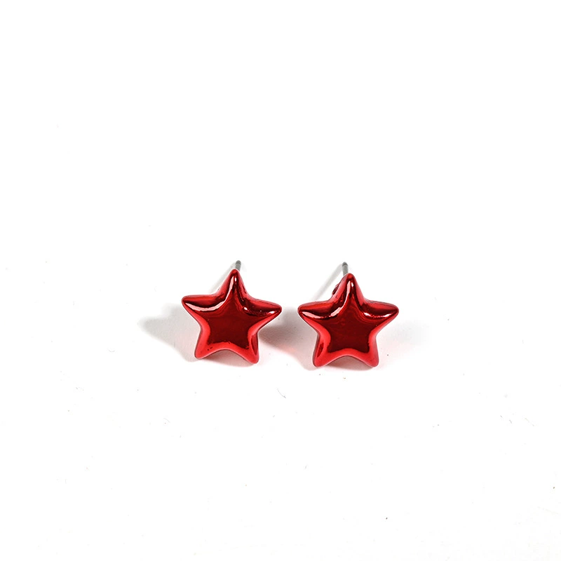 Fresh cute multicoloured brand earrings, style