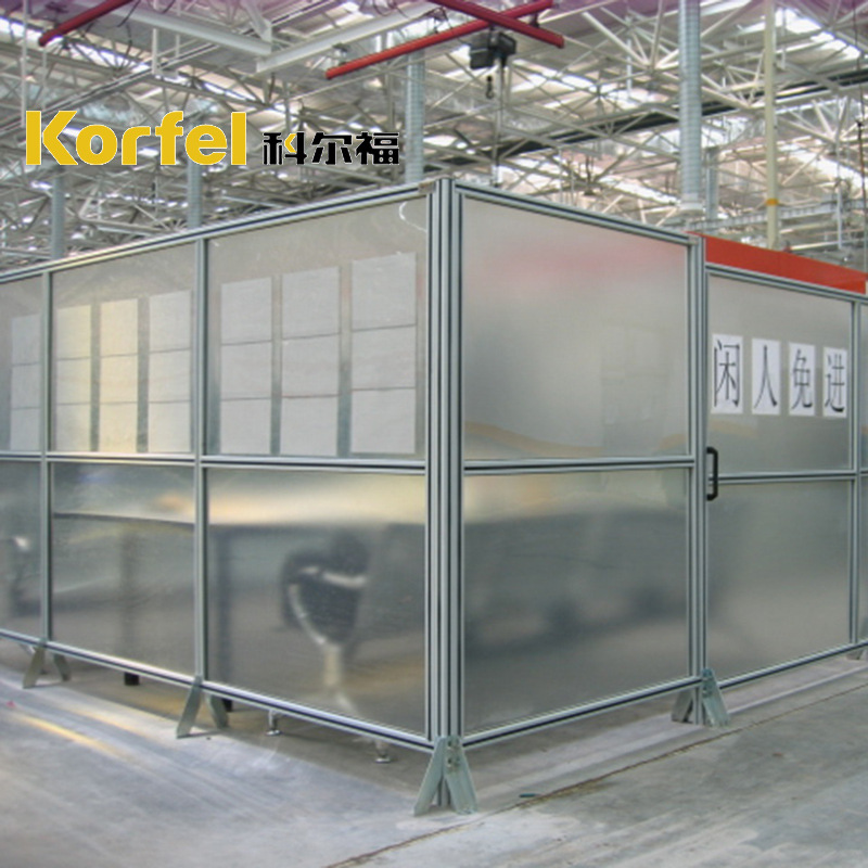 铝型材框架亚克力板围栏机械设备透明防护罩铝型材围网亚克力护栏