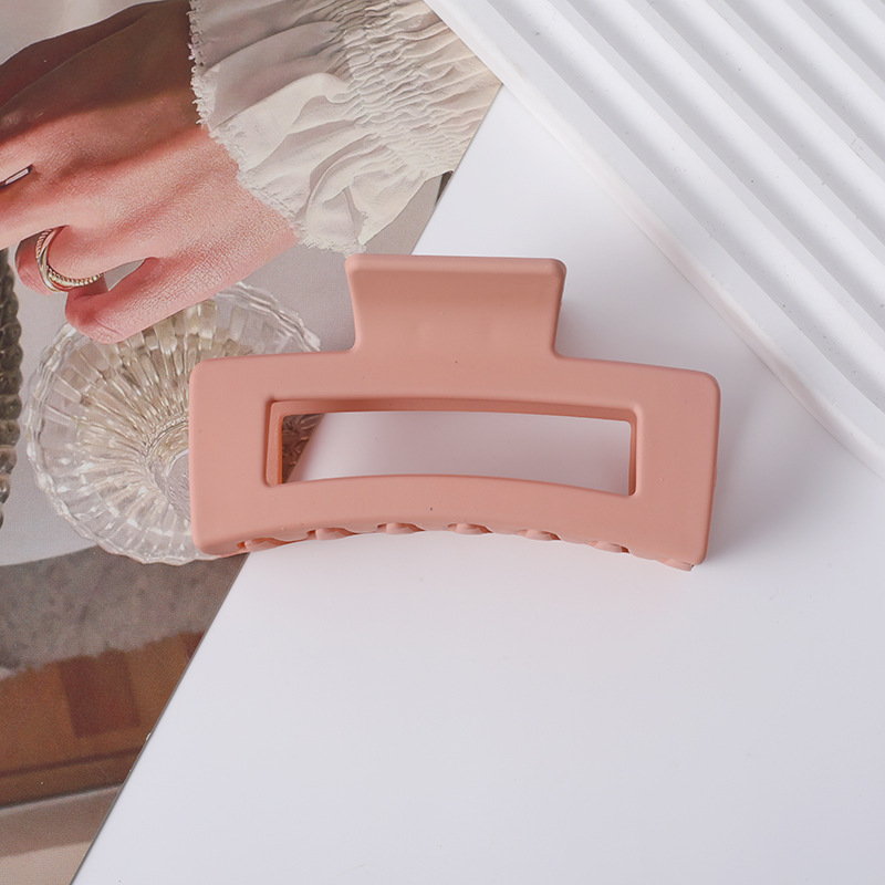 Agarre de pelo helado transfronterizo color de caramelo Cabeza trasera simple clip de pelo grande clip de tiburón de baño updo accesorios para el cabello al por mayor