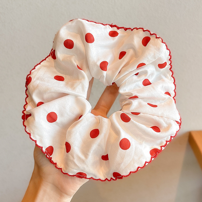 Coreano de alta calidad, anillo de cabello de intestino grueso, cuerda de cabello de encaje de encaje de gran tamaño, toallas de goma cuadradas, cuerda de cabello de anillo