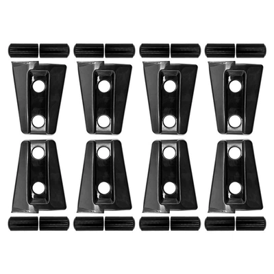 Suitable for 07-23 Jeep Wrangler JLJK headlight bracket door hinge cover grille and other exterior decorations (Other Automotive Exterior Supplies) - 07-17-wrangler-4-doors-2-doorsdoor-hinge-cover-black-8pcs