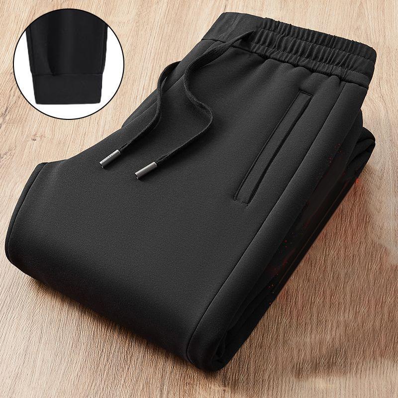2025 Spring and Autumn Thickened Casual Trousers Men's Leggings Sports Pants Loose Men's Straight-Leg Pants Casual Pocket Zipper 2025 Spring and Autumn Thickened Casual Trousers Men's Leggings Sports Pants Loose Men's Straight-Leg Pants Casual Pocket Zipper