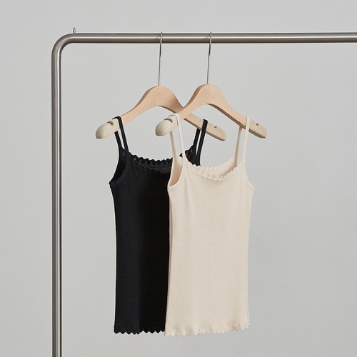Women's mulberry silk knitted vest, classic and simple one-line suspender slim fit sleeveless bottoming top