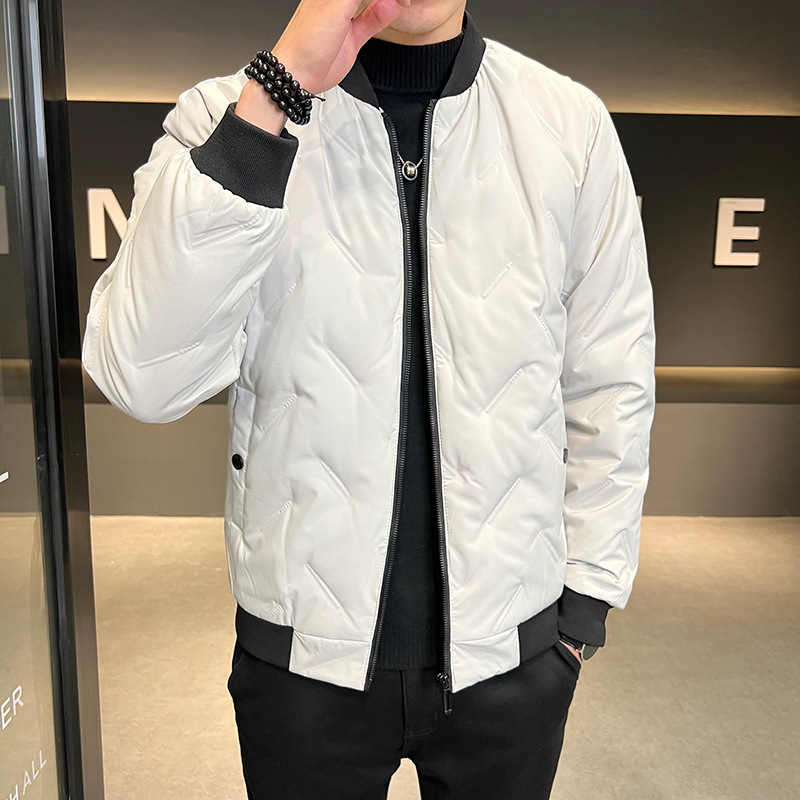 Chaqueta casual para hombre invierno nuevo pato blanco abajo deportes más tamaño suelto ligero caliente chaqueta a prueba de frío al por mayor