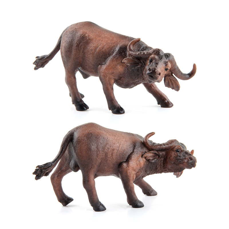 Transfronteriza exportación simulación bosque animal modelo sólido búfalo perezoso desierto Mongolia Shuangfeng camello modelo adornos