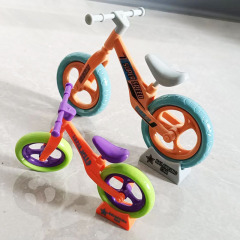 シミュレーションdiyミニ組立自転車模型玩具減圧創意バランス車自転車積み木置物子供