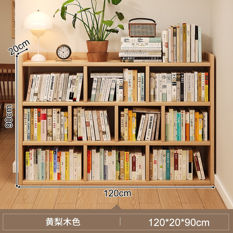 Estante de libros sala de estar estante de almacenamiento estante de escritorio de piso estante de almacenamiento de dormitorio hogar estante de almacenamiento de pared simple estante de cuadrillas multicapa