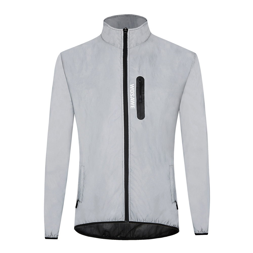 WOSAWE off-road bicicleta ciclismo deportes reflexivo completo noche corriendo a prueba de lluvia caliente cazadora chaqueta abrigo