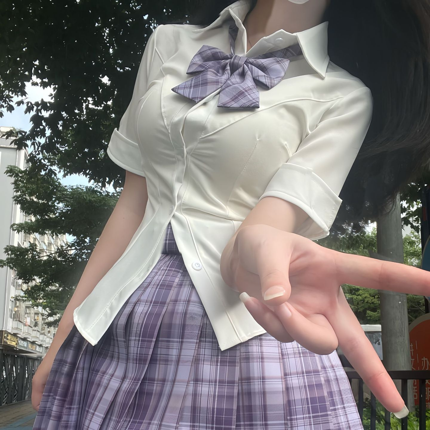 유잉 오리지널 JK 셔츠 타이트 허리 셔츠 스트레치 탑 순수 스파이스 소녀 슬리밍 짧은 소매 긴 소매 V-넥 셔츠